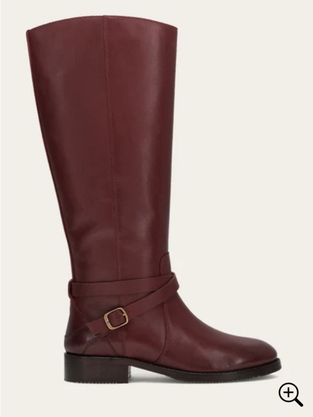 Frye Melissa Belted Brown/Burgundy Tall Leather Riding Boots  Size 39/8.5